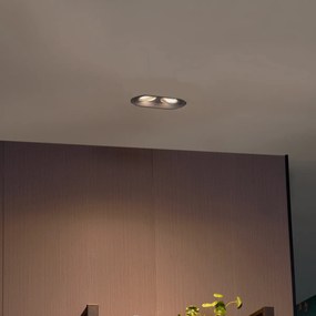 Foco embutido arredondado preto GU10 50mm 2-luzes - Hubs