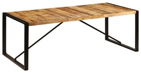 Mesa de jantar madeira de mangueira maciça 220x100x75 cm