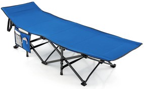 Cama de acampamento Cama de viagem resistente com apoio de cabeça 190 x 70 x 54 cm Verde