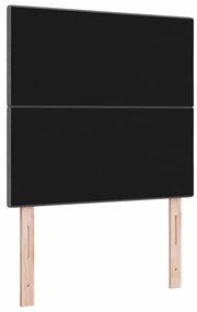 Cabeceira vidaXL Botão Estofada Cinza Escuro 80 cm Tecido