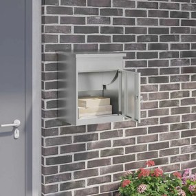 vidaXL Caixa para entrega de pacotes com porta Preto 47.5 x 38 x 59 cm