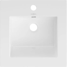 Mexen Atena lavatório embutido na bancada 41 x 41 cm, branco - 25014100