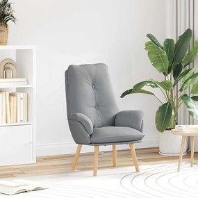 vidaXL Cadeira Relaxante em Tecido Cinza Claro