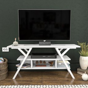 Móvel TV Minerva – Branco – 120x35x55 cm