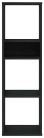 Estante 34x31x112 cm derivados de madeira preto
