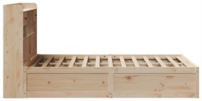 Cama sem colchão 135x190 cm madeira de pinho maciça