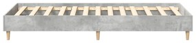 Estrutura de cama sem colchão 100x200 cm cinza sonoma