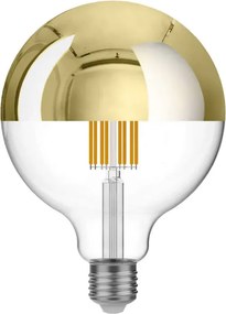 Lâmpada LED Meia Esfera Ouro Globo G125 7W 650Lm E27 2700K Regulável - A15