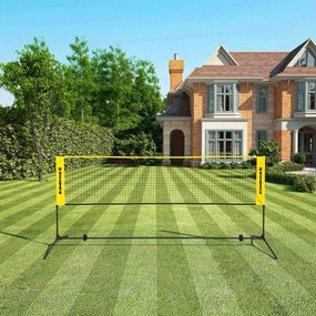 Rede de badminton 300 x 103 x 155 cm amarela