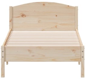 Cama sem colchão 90x190 cm madeira de pinho maciça