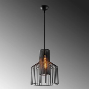 Candeeiro de Teto Atos – Preto – 30 x 30 cm
