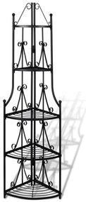 Suporte de canto para planta / Preto