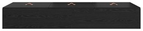 Estrado de Cama Carvalho Preto 75x190 cm Madeira Engenharia