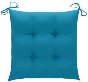 Cadeiras exterior dobráveis c/ almofadões 4 pcs acácia maciça