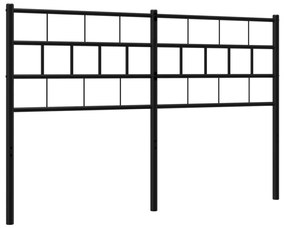 Cabeceira de cama 140 cm metal preto