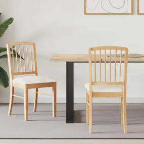 vidaXL Cadeiras de Jantar 2 pcs Natural 50 x 52,5 x 91 cm