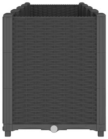 Vaso/floreira 160x40x53 cm PP preto