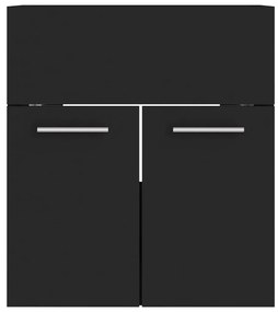 Armário lavatório 41x38,5x46 cm derivados de madeira preto