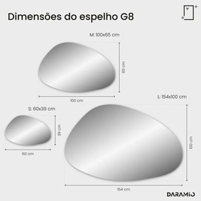 Espelho atípico com LED G8