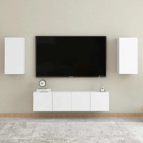 Móvel de TV 30,5x30x60 cm derivados de madeira branco