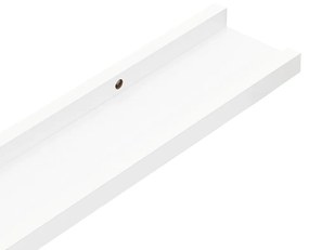 Prateleiras de parede 4 pcs 40x9x3 cm branco