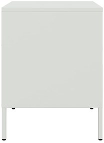 Mesa de cabeceira 36x39x50,5 cm aço branco