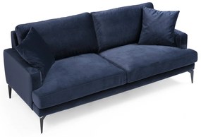 Sofá de 2 Lugares Papira – Azul Marinho – 175x90x88 cm