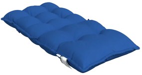 Almofadões cadeira encosto baixo 4 pcs tecido oxford azul real