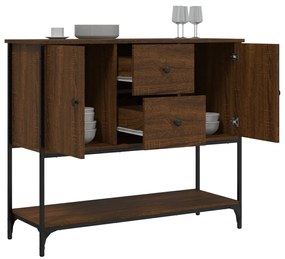 Aparador 100x36x85 cm derivados de madeira carvalho castanho