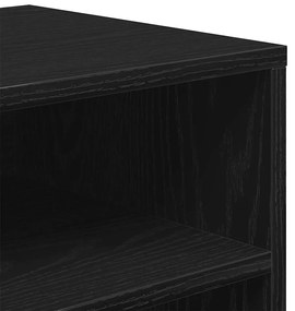 Estante preto 66x31x80 cm derivados de madeira