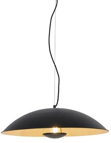 Candeeiro suspenso vintage preto/ouro 60cm - EMILIENNE Novo Moderno