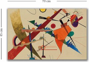 Pintura Decorativa em Tela 4570KANDINSKY003 – Multicolor – 45 x 70 cm
