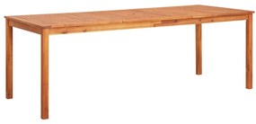 vidaXL Mesa de jardim 215x90x74 cm madeira de acácia maciça