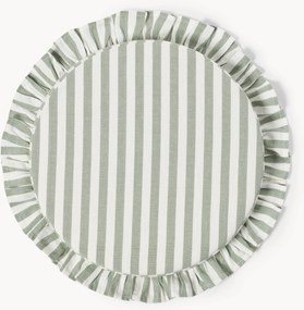 Almofadas de assento às riscas Ivette, conjunto de 2