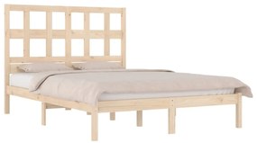 Cama sem colchão 120x200 cm madeira de pinho maciça