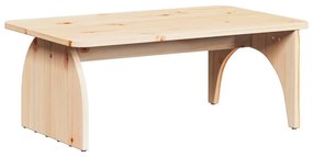 Mesa de centro Natural 80 x 50 x 31 cm Madeira de pinho maciça