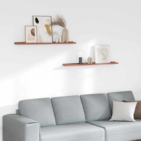 vidaXL Prateleira de Parede 2 pcs Vermelho 100 x 9 x 3 cm