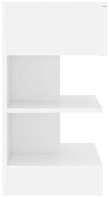 Mesa de cabeceira 40x35x65 cm derivados de madeira branco