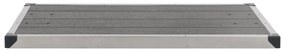 Base chuveiro p/ exterior 110x62 cm WPC aço inoxidável cinzento