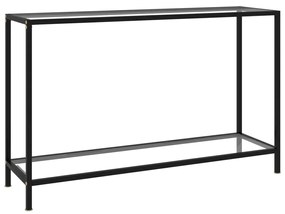 vidaXL Mesa consola 120x35x75 cm vidro temperado transparente