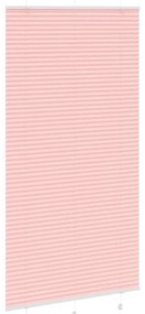Rosa Plissada Cega 110x200 cm Largura Tecido 109,4cm Poliéster