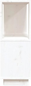 Estante/divisória 80x25x70 cm pinho maciço branco