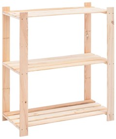 286200 vidaXL Unidade arrumação c/ 3 prateleiras 80x38x90 cm pinho 150 kg