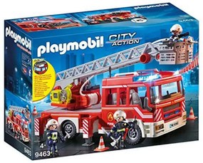 Playset de Veículos City Action Playmobil 9463 (14 Pcs) Camião de Bombeiros