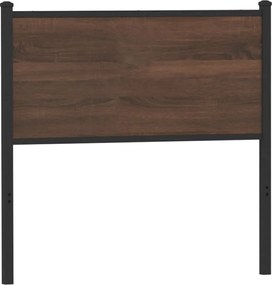 vidaXL Cabeceira de substituição 90 cm derivados madeira/aço carvalho castanho