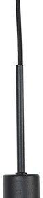 Candeeiro de suspensão moderno preto com cúpula de leopardo 35 cm - Combi Moderno