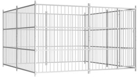 vidaXL Canil de exterior 300x300x185 cm
