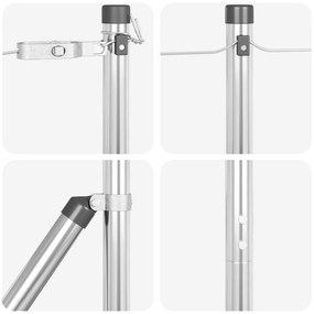 Postes de Cerca 52 pcs Ø32 mm 170 cm Aço Galvanizado