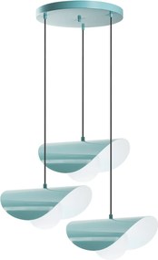 Candeeiro de Teto Vatoz – Turquesa – Diâmetro 50 cm