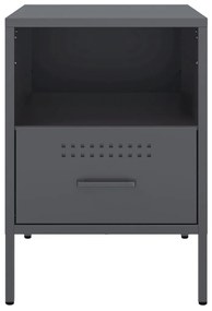 Mesa de cabeceira 36x39x50,5 cm aço antracite